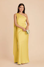 Ariadne Sunflower Yellow alternate view 1 bridesmaid dress