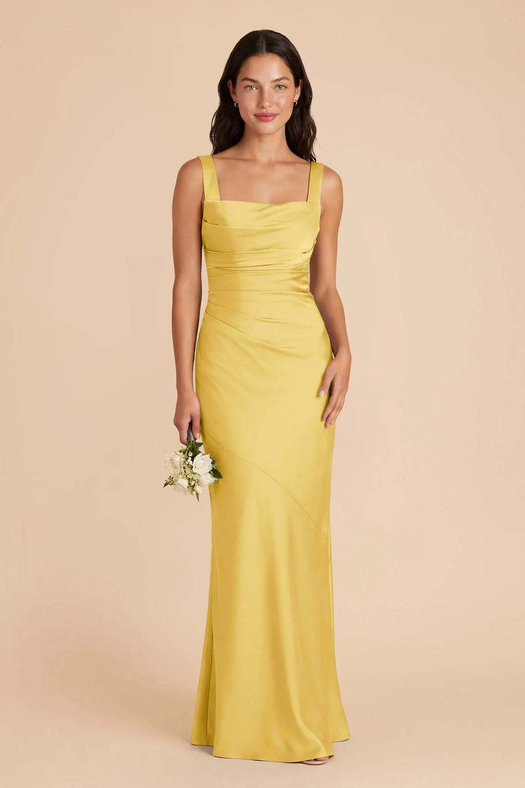 Colette Sunflower Yellow front view bridesmaid dress