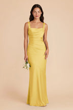 Colette Sunflower Yellow front view bridesmaid dress