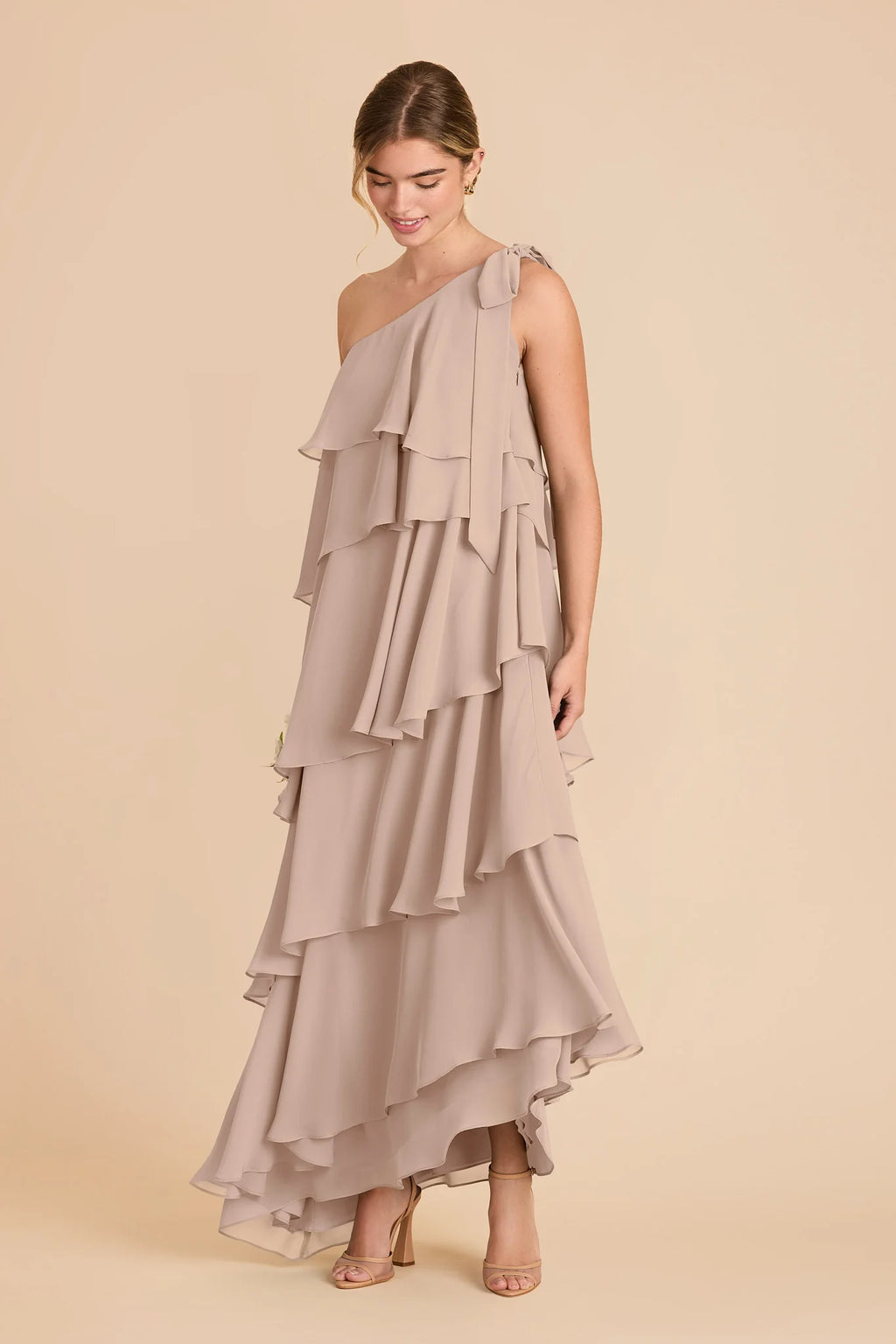 Marisol Taupe alternate view 1 bridesmaid dress