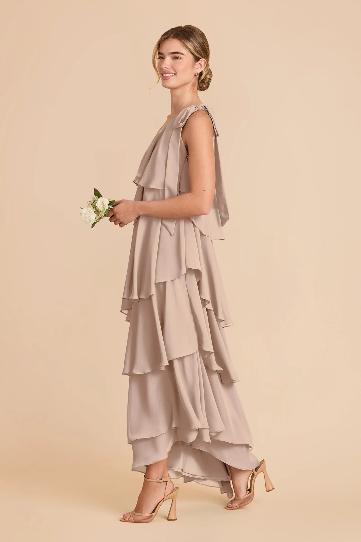 Marisol Taupe alternate view 2 bridesmaid dress