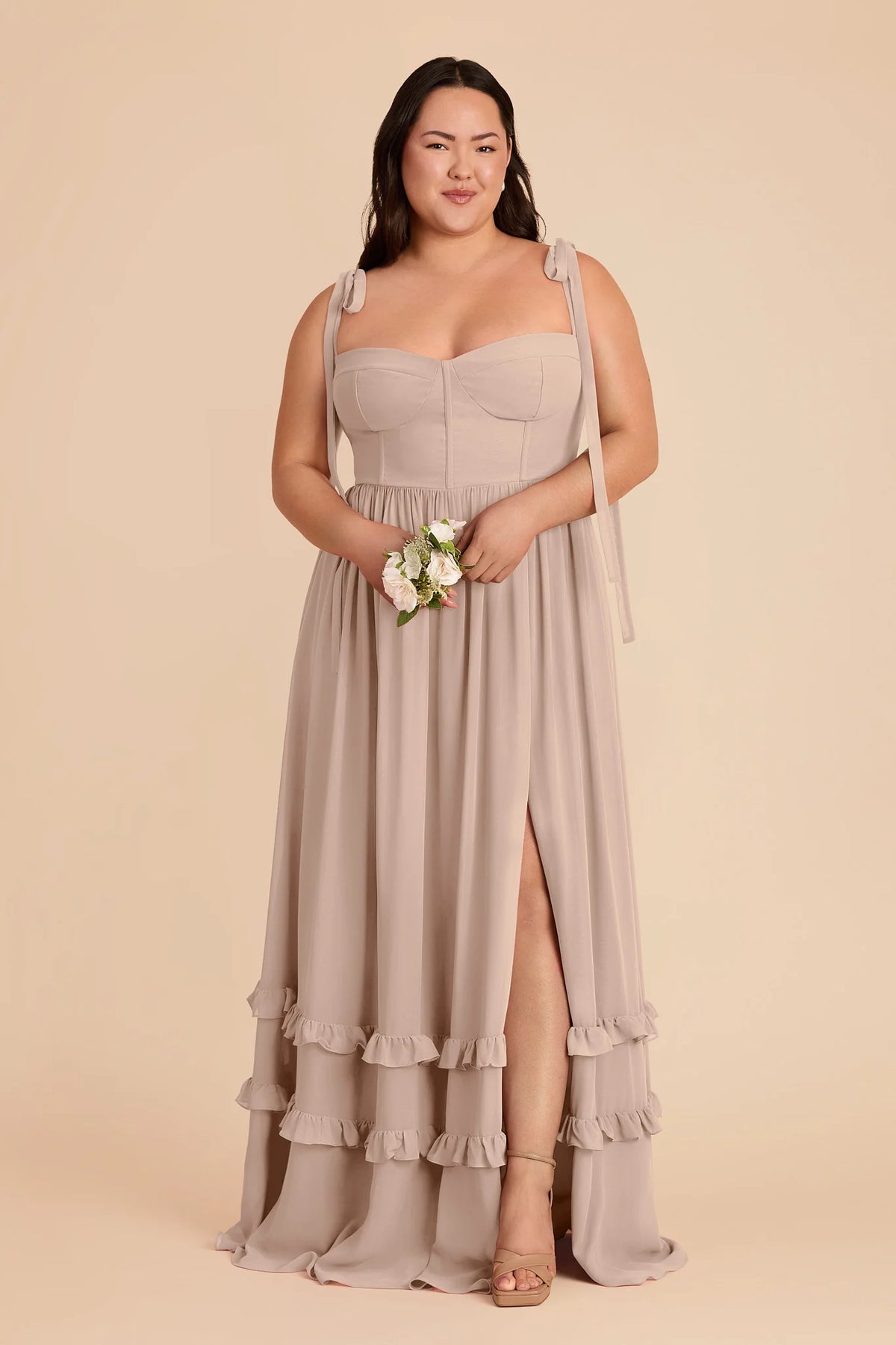 Daphne Taupe alternate view 1 bridesmaid dress