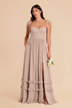 Daphne Taupe alternate view 3 bridesmaid dress