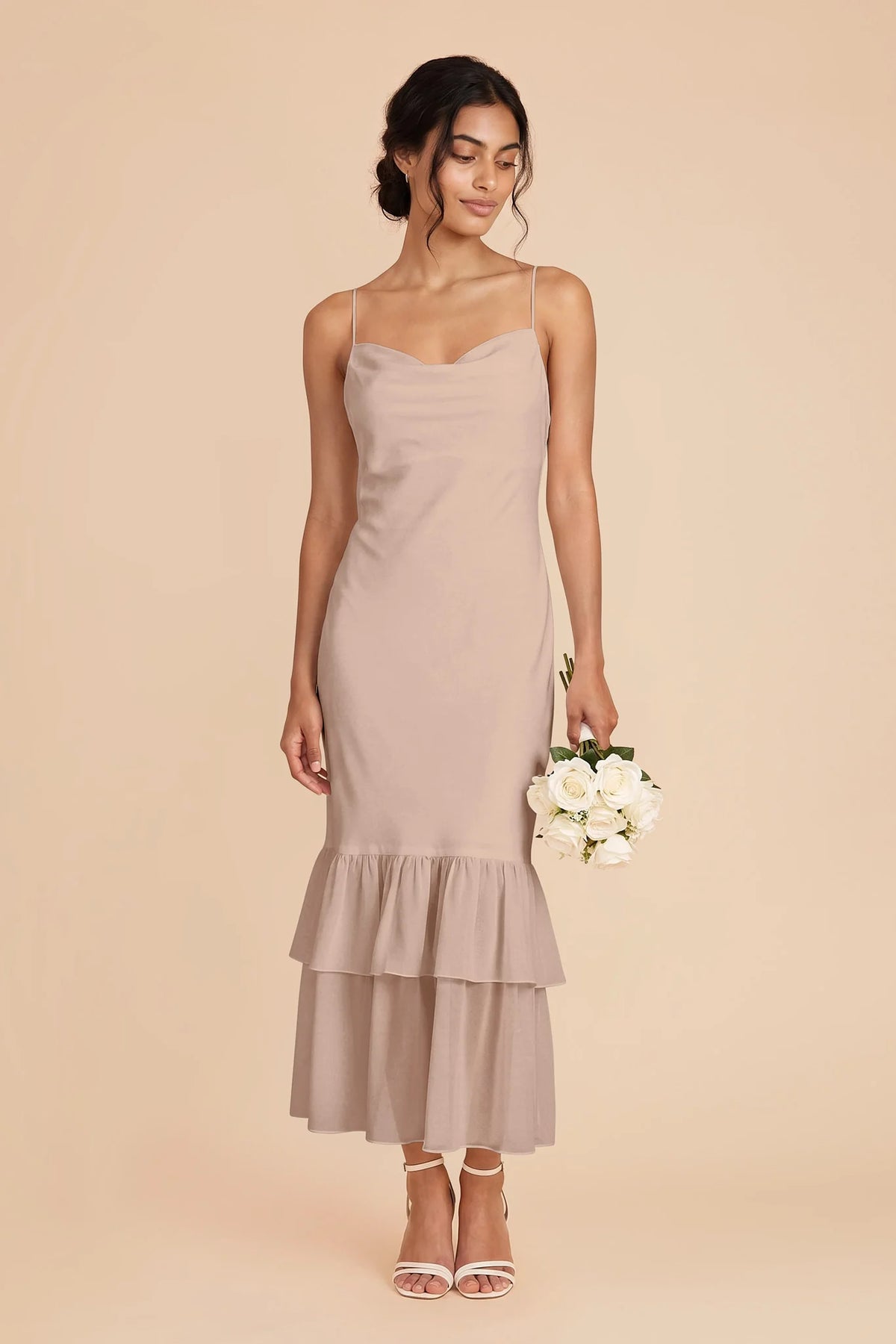 Liora Taupe alternate view 1 bridesmaid dress