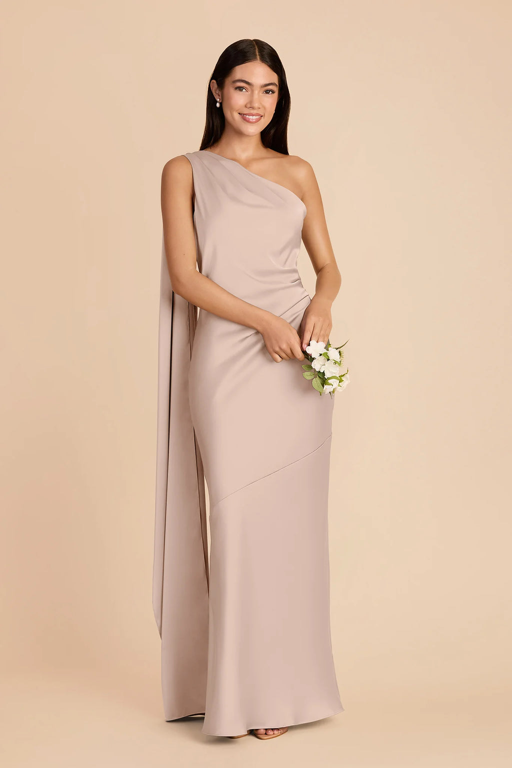 Ariadne Taupe alternate view 1 bridesmaid dress