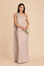 Ariadne Taupe alternate view 1 bridesmaid dress