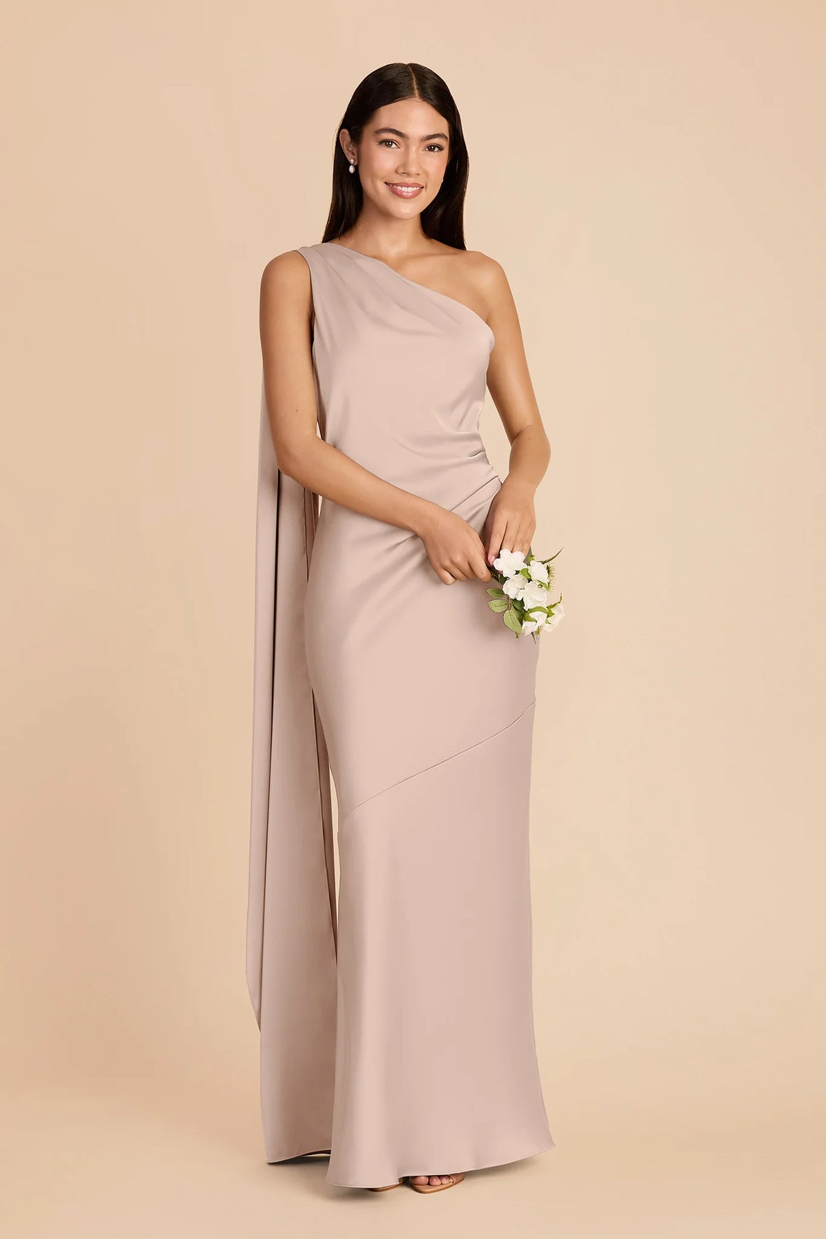 Ariadne Taupe alternate view 1 bridesmaid dress