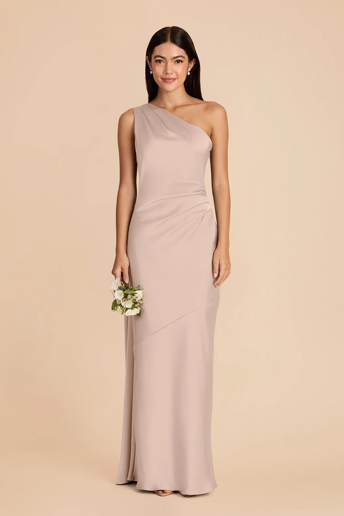 Ariadne Taupe alternate view 2 bridesmaid dress
