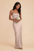 Noelle Taupe alternate view 1 bridesmaid dress