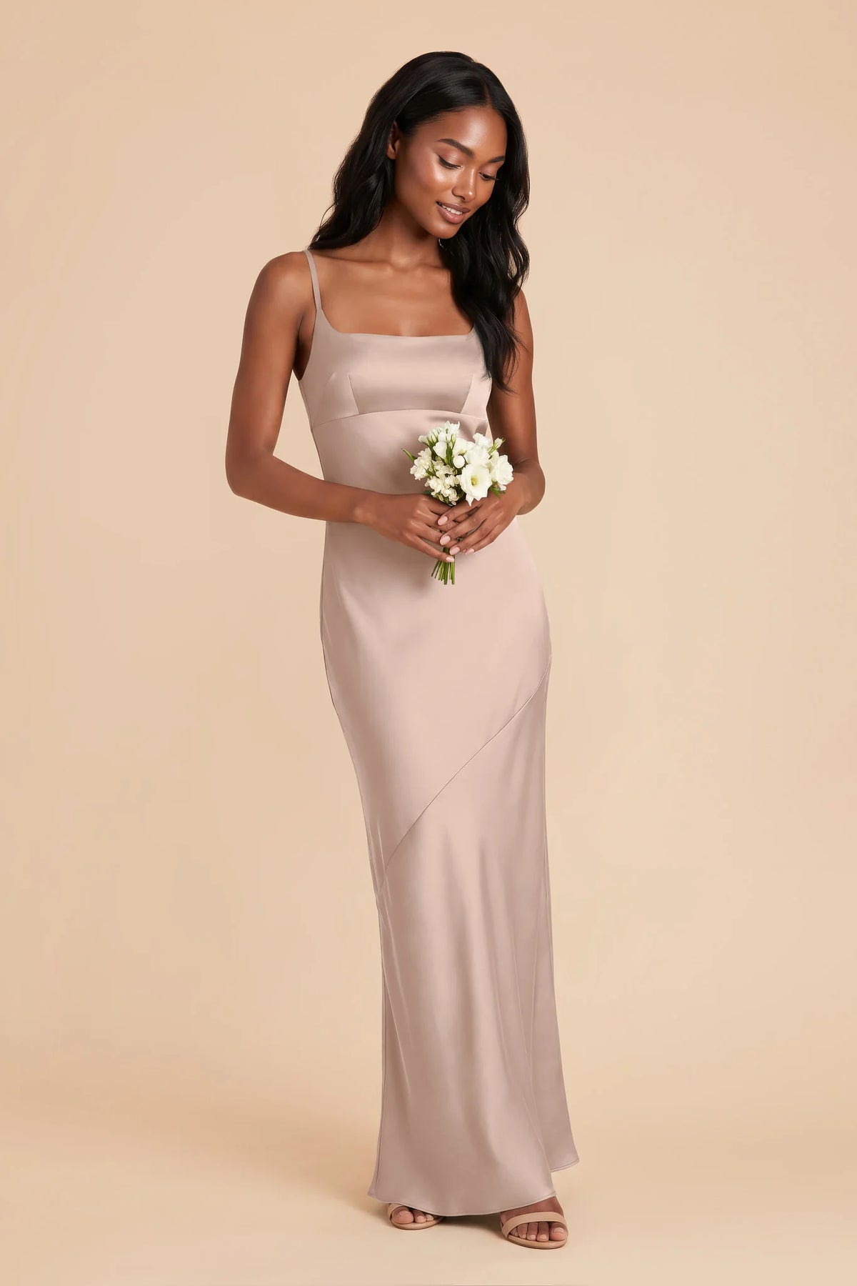 Noelle Taupe alternate view 1 bridesmaid dress