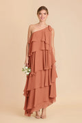 Marisol Terracotta front view bridesmaid dress
