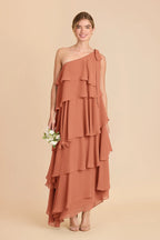 Marisol Terracotta front view bridesmaid dress