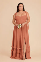 Daphne Terracotta alternate view 1 bridesmaid dress