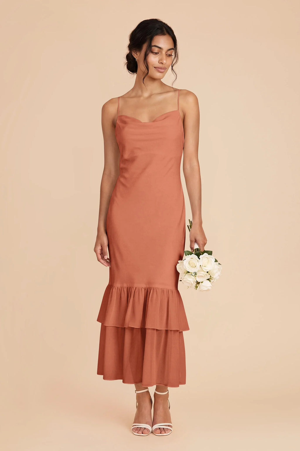 Liora Terracotta alternate view 1 bridesmaid dress