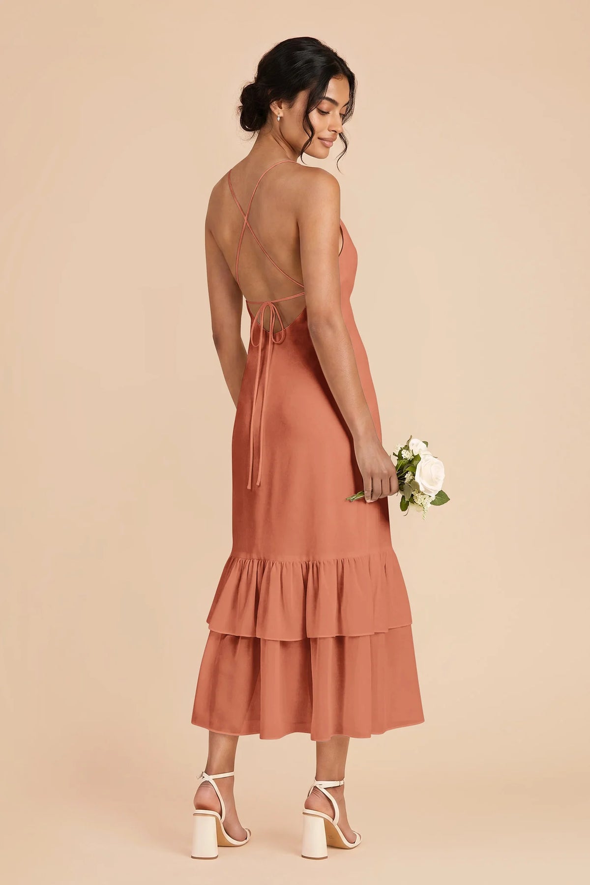 Liora Terracotta alternate view 2 bridesmaid dress