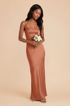 Noelle Terracotta alternate view 1 bridesmaid dress