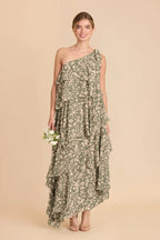 Marisol Thyme Dreamy Floral front view bridesmaid dress