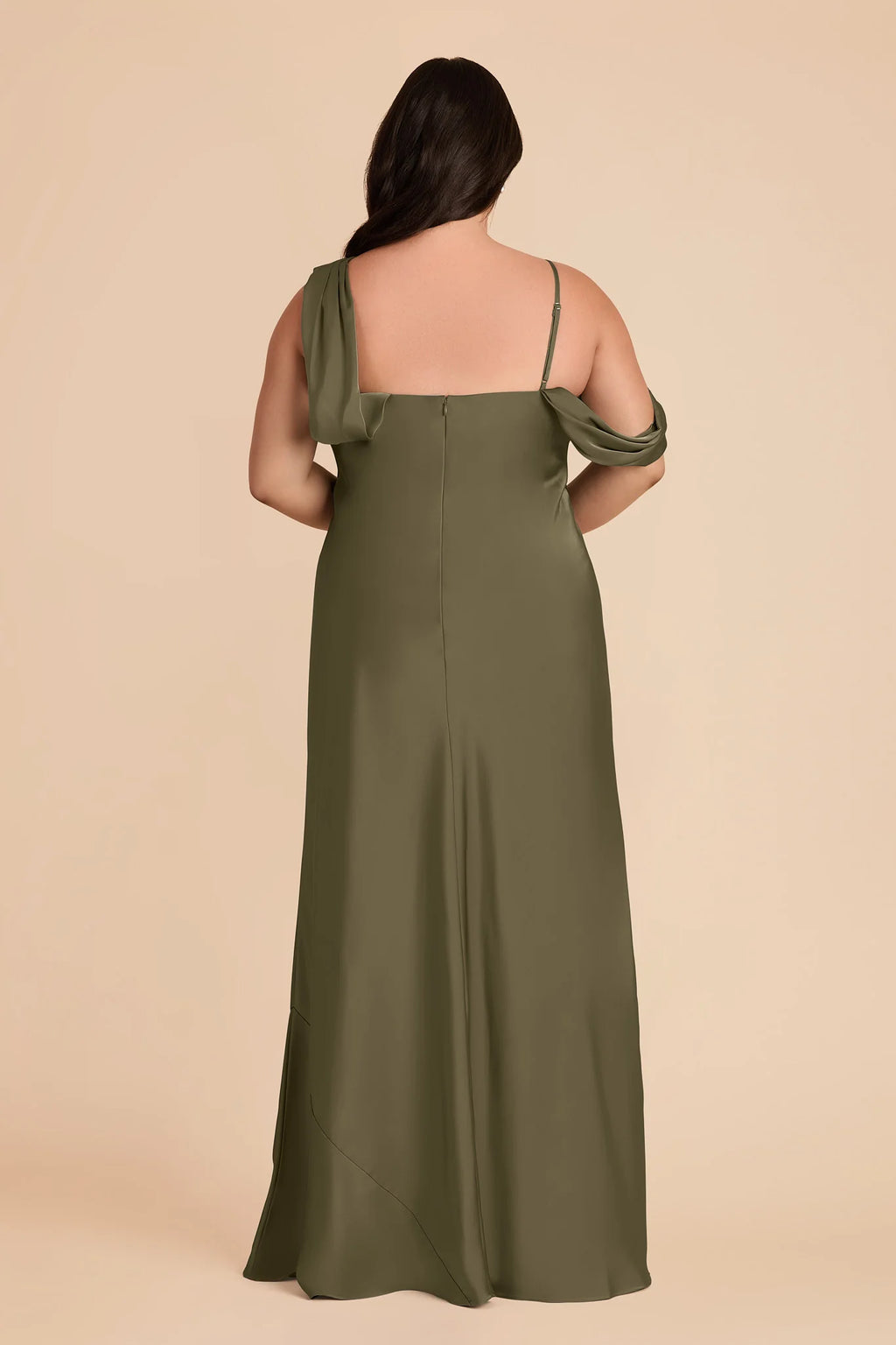 Thalia Thyme back view bridesmaid dress