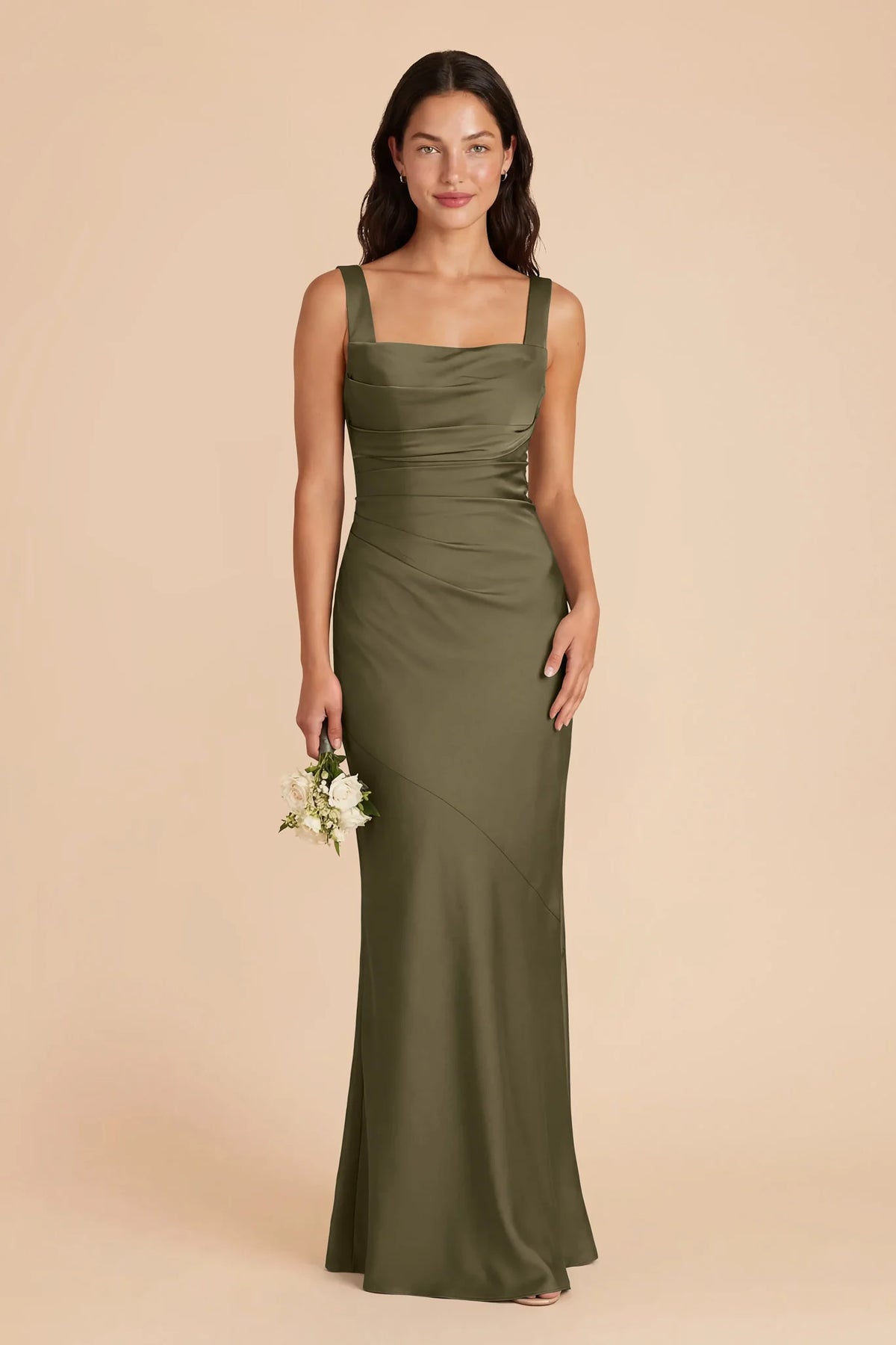 Colette Thyme front view bridesmaid dress