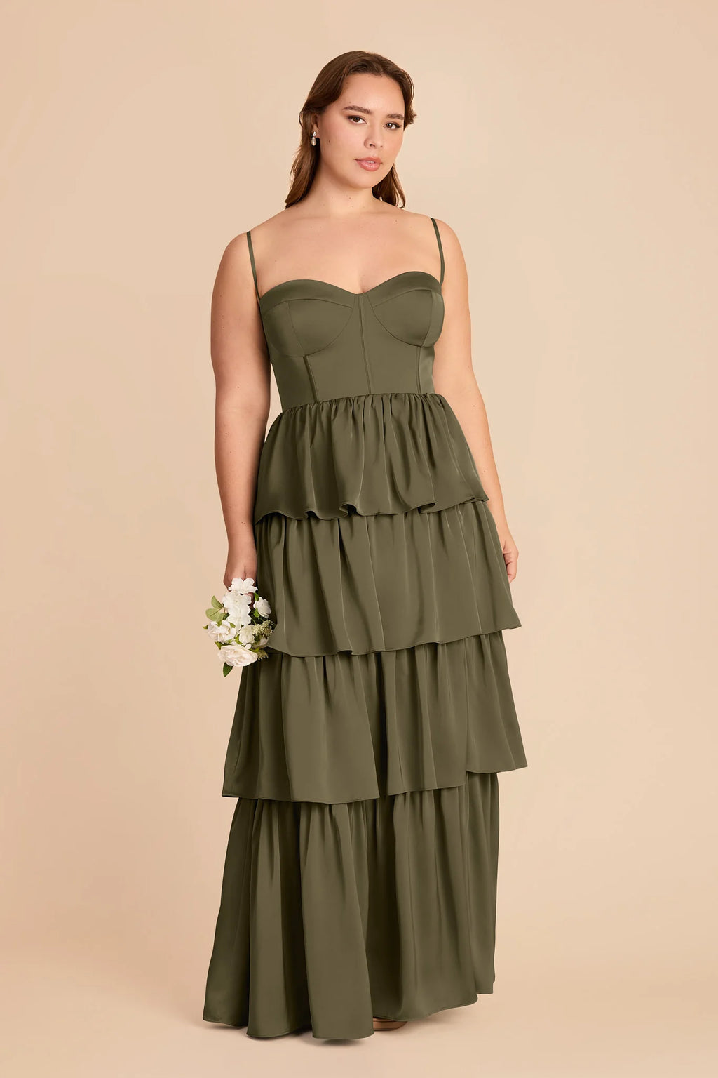 Calista Thyme alternate view 1 bridesmaid dress