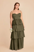 Calista Thyme alternate view 1 bridesmaid dress