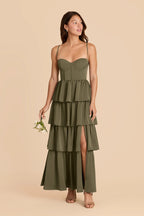 Calista Thyme alternate view 2 bridesmaid dress