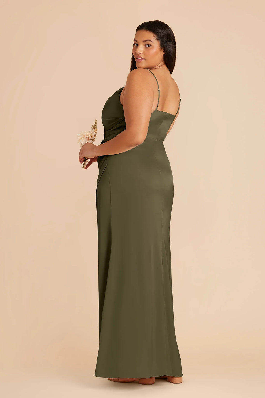 Sabine Thyme back view bridesmaid dress