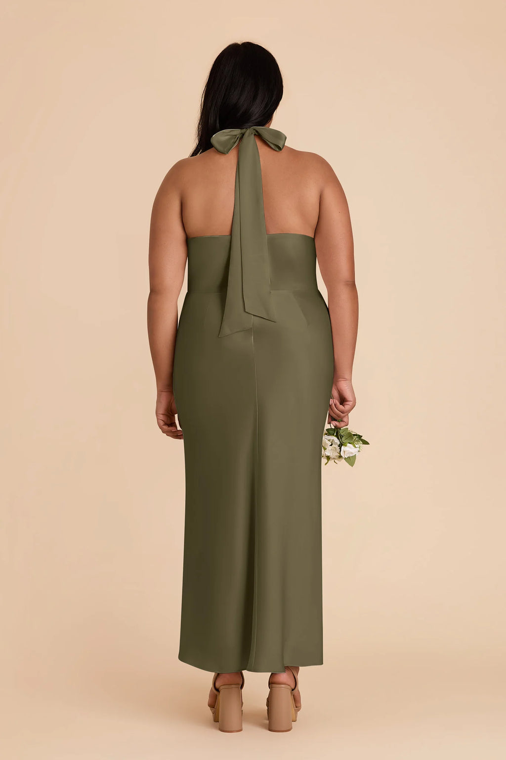 Seraphine Thyme back view bridesmaid dress