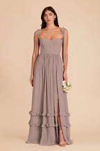 Daphne Toffee front view bridesmaid dress