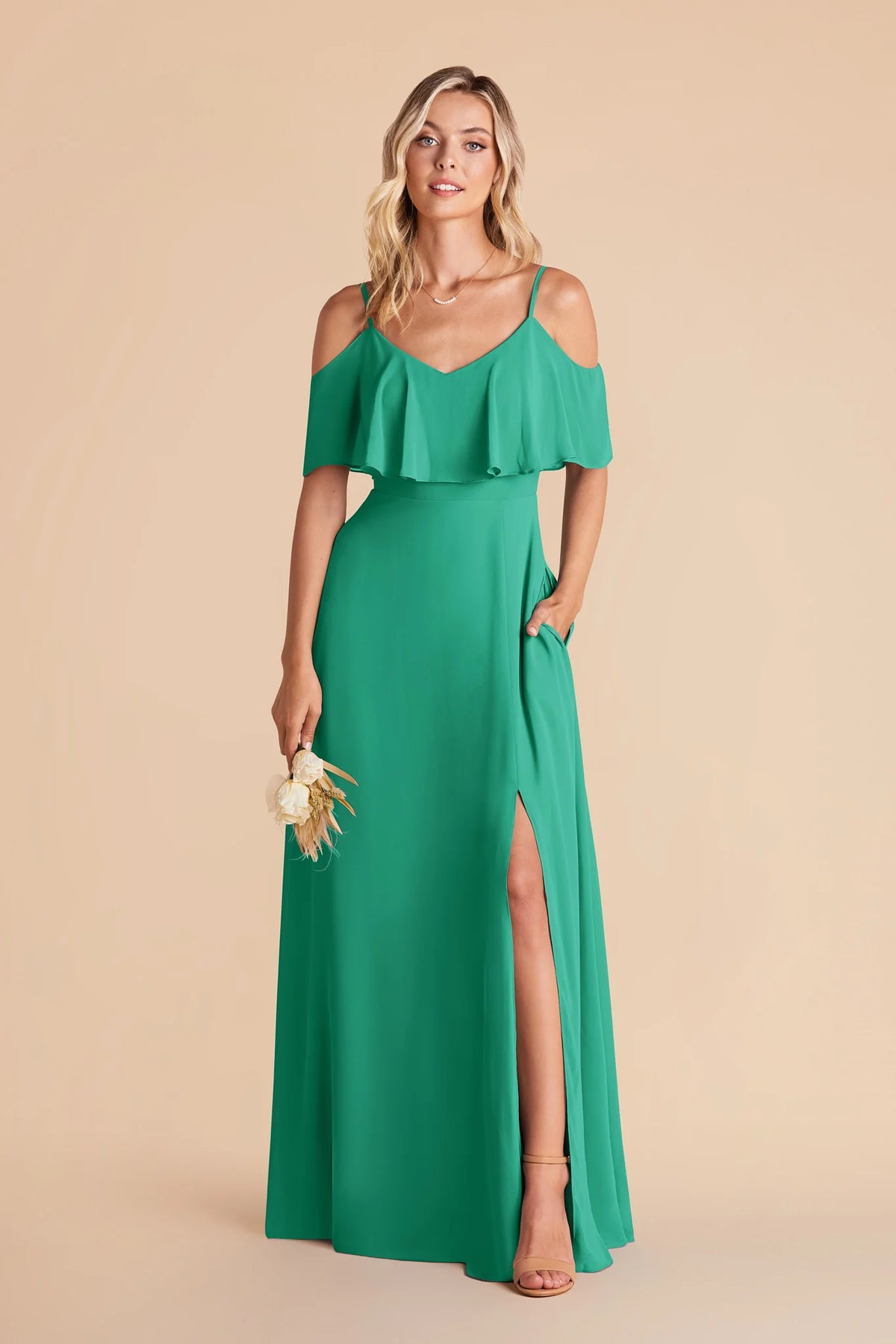 Genevieve Turquoise alternate view 3 bridesmaid dress