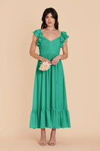 Talia Turquoise alternate view 2 bridesmaid dress