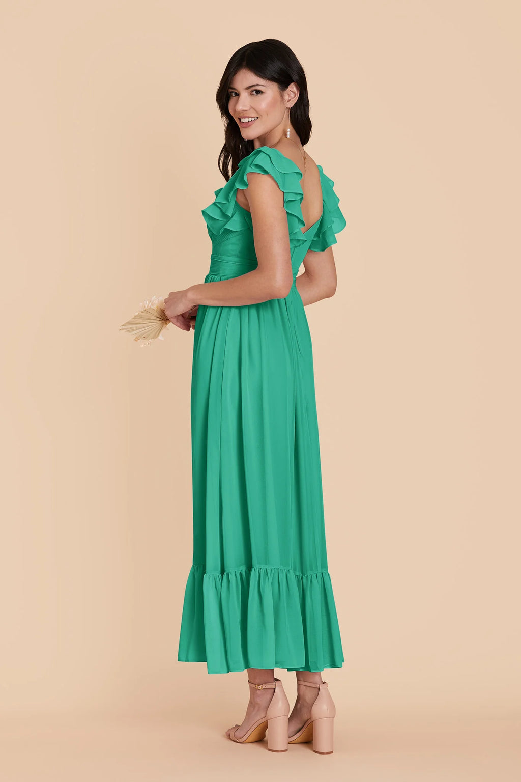 Talia Turquoise alternate view 3 bridesmaid dress