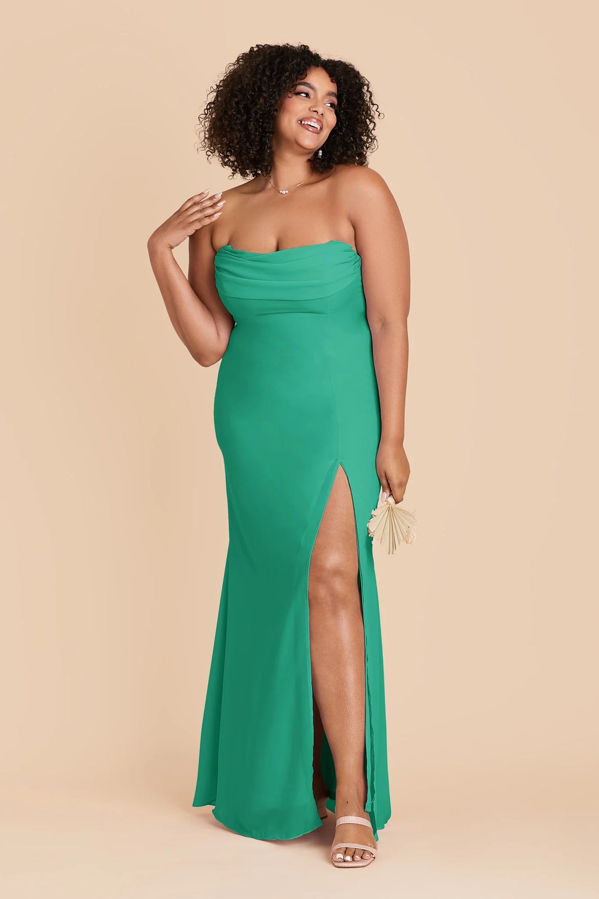 Odessa Turquoise alternate view 3 bridesmaid dress