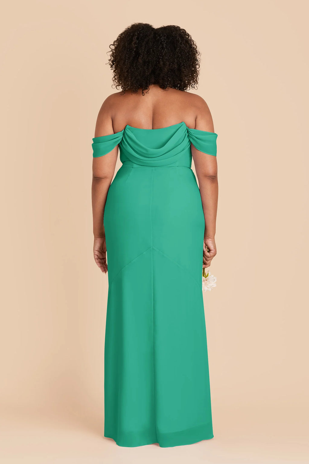 Odessa Turquoise back view bridesmaid dress
