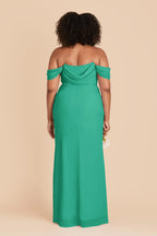 Odessa Turquoise back view bridesmaid dress