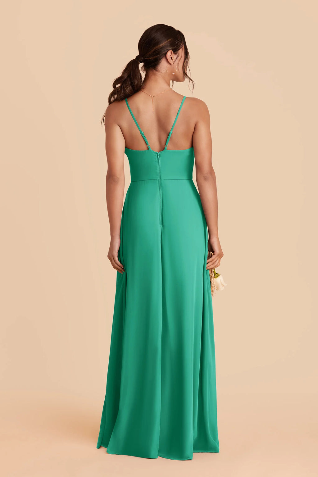 Margot Turquoise back view bridesmaid dress