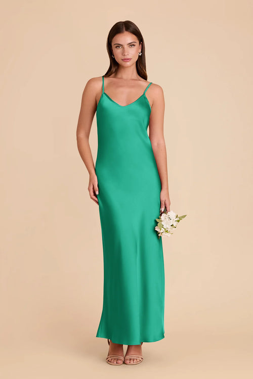 Amara Turquoise front view bridesmaid dress