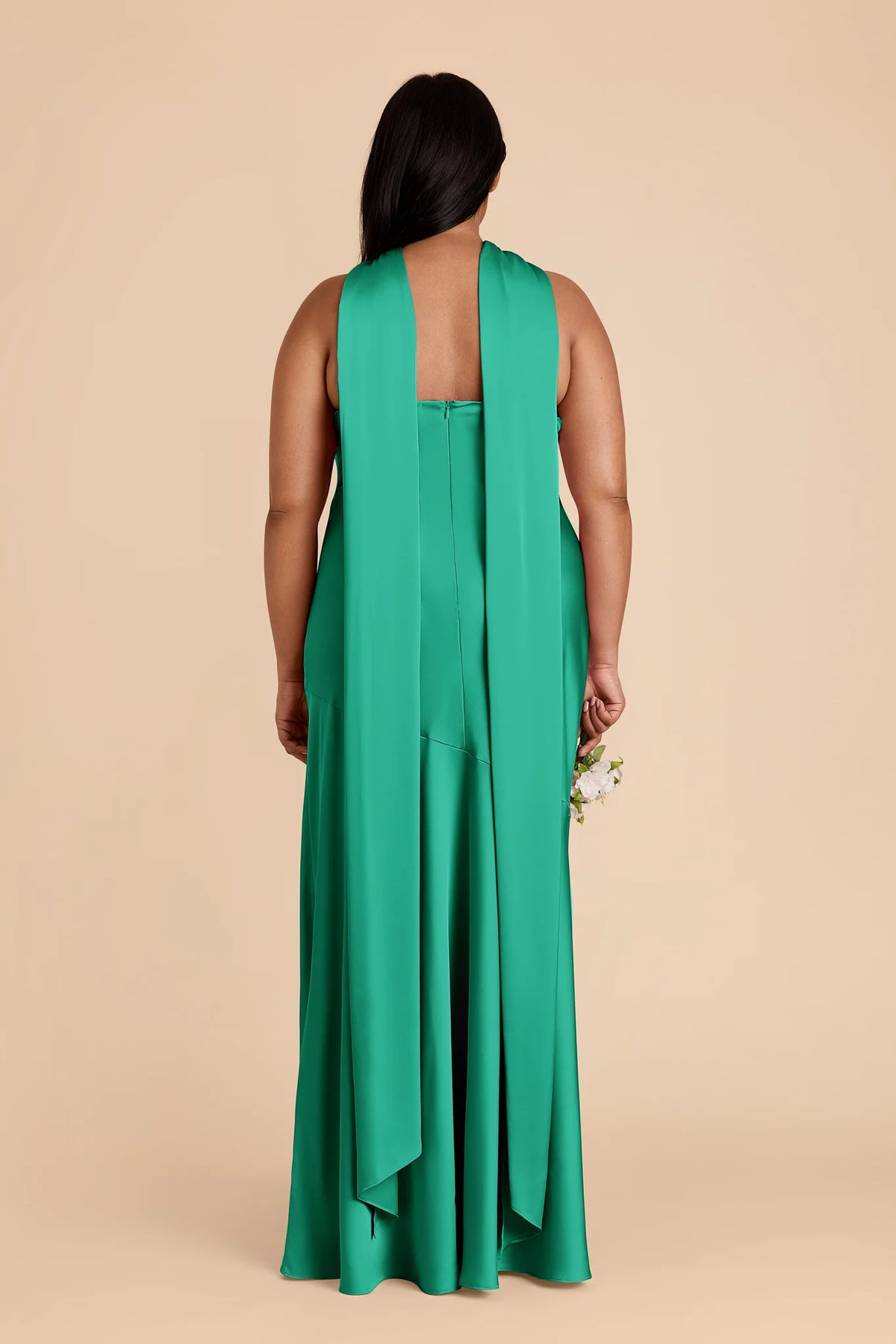 Camille Turquoise back view bridesmaid dress