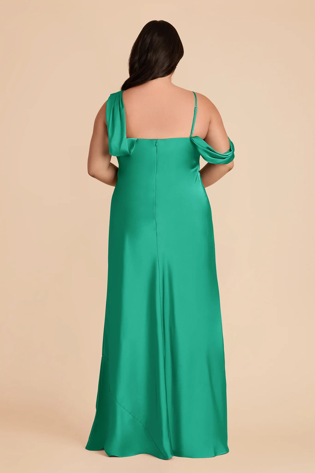 Thalia Turquoise back view bridesmaid dress