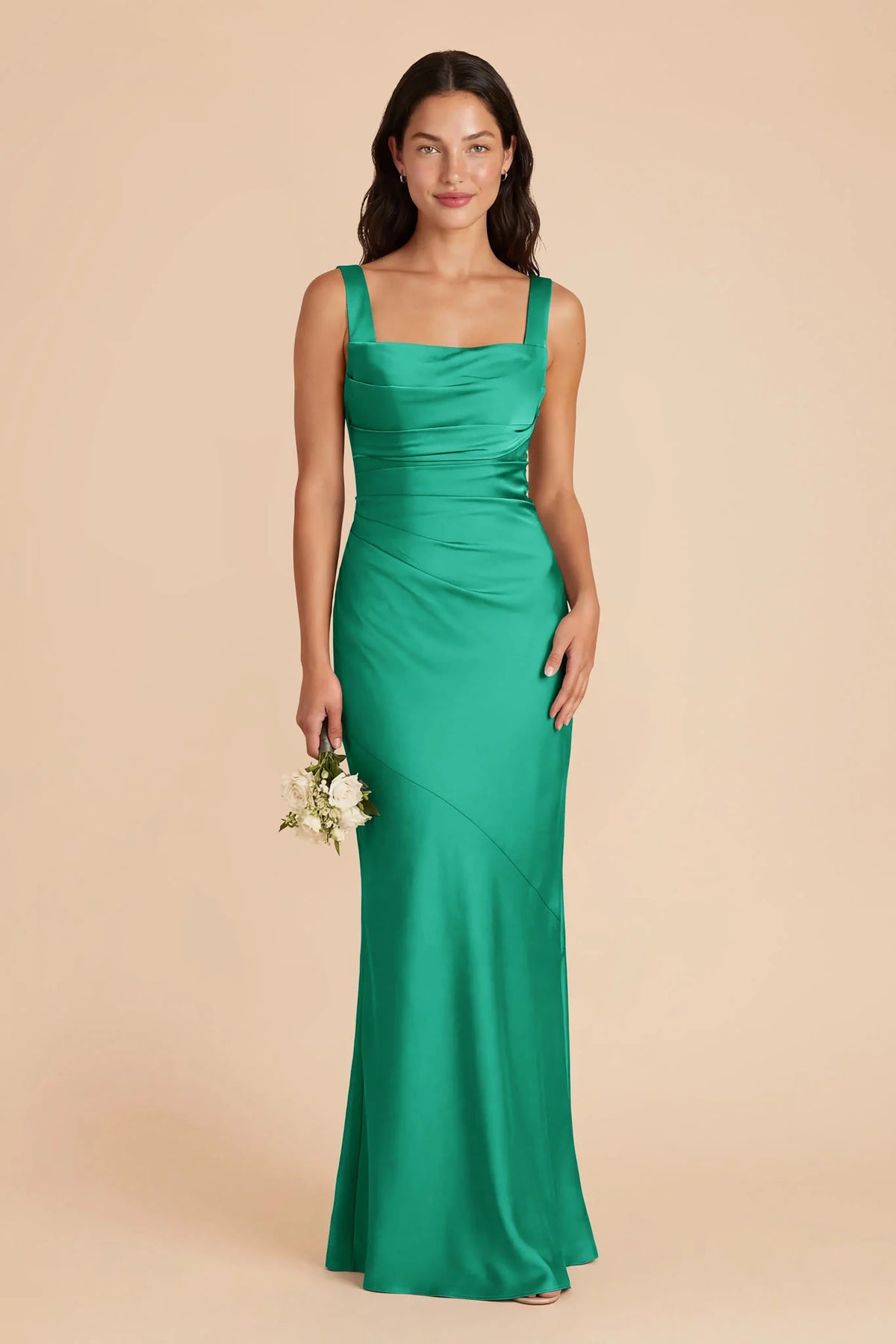 Colette Turquoise front view bridesmaid dress