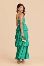 Calista Turquoise alternate view 2 bridesmaid dress