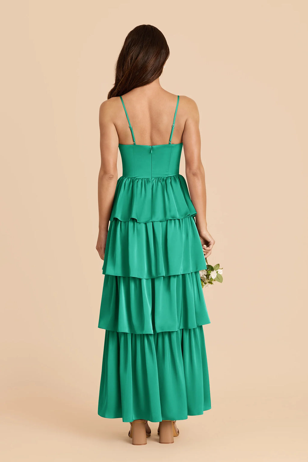 Calista Turquoise back view bridesmaid dress