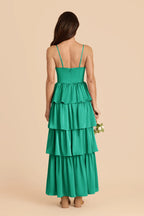 Calista Turquoise back view bridesmaid dress