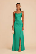 Sabine Turquoise front view bridesmaid dress
