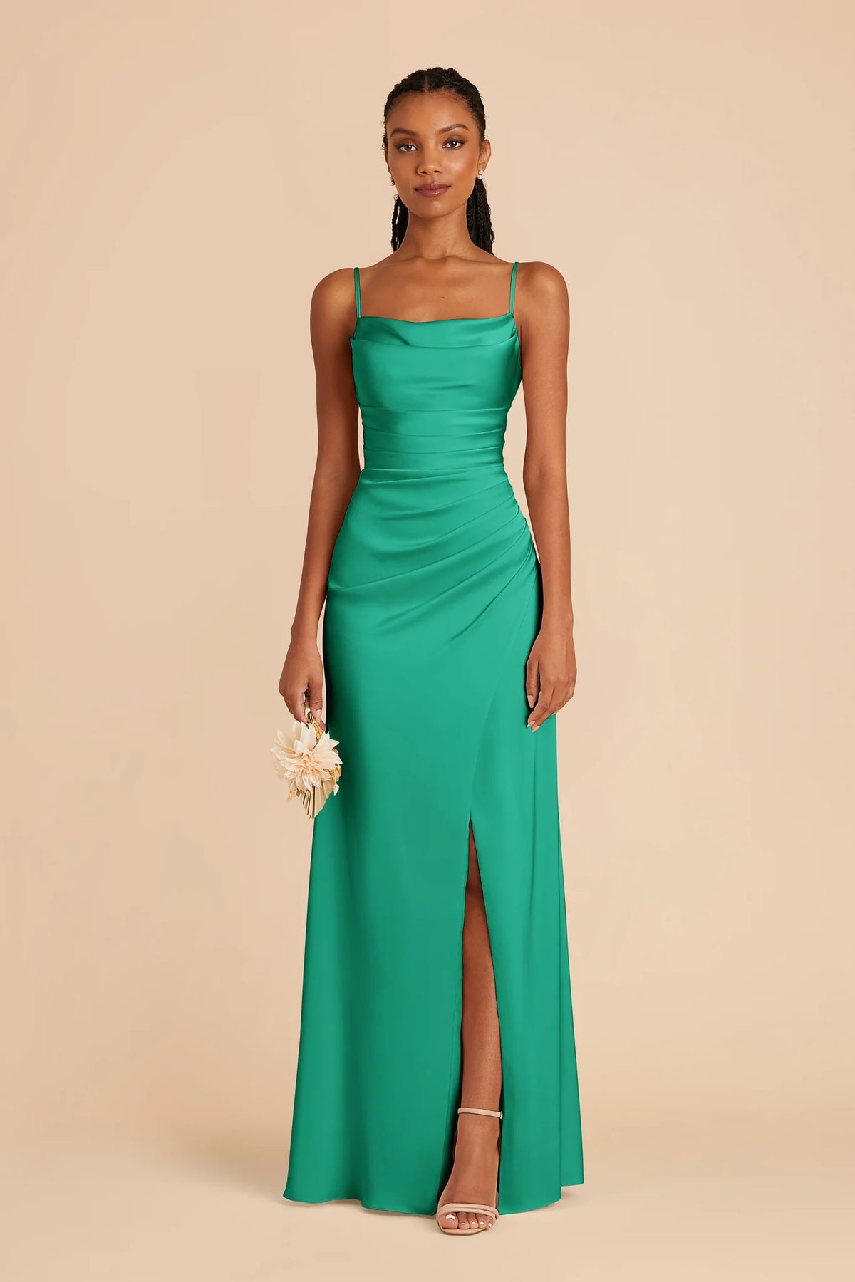 Sabine Turquoise front view bridesmaid dress