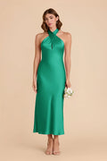 Seraphine Turquoise front view bridesmaid dress