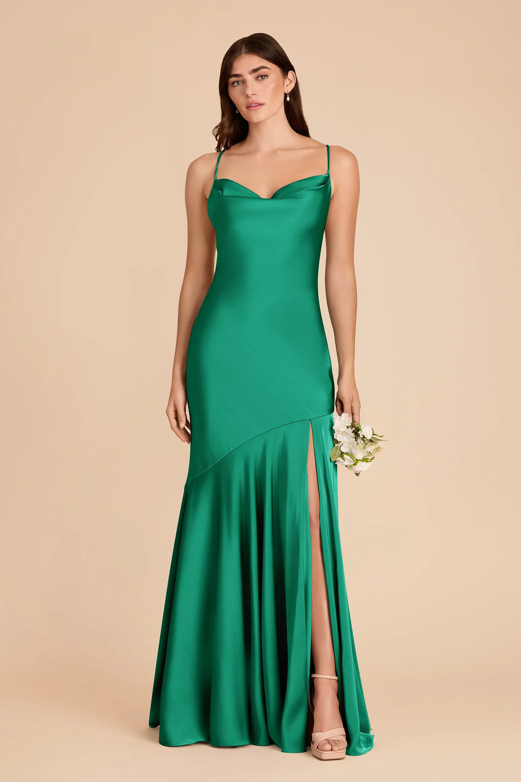 Estelle Turquoise front view bridesmaid dress