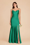 Estelle Turquoise front view bridesmaid dress