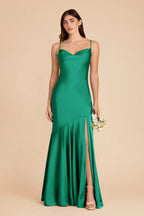 Estelle Turquoise front view bridesmaid dress