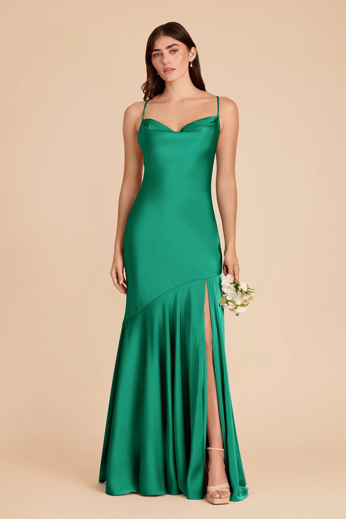 Estelle Turquoise front view bridesmaid dress